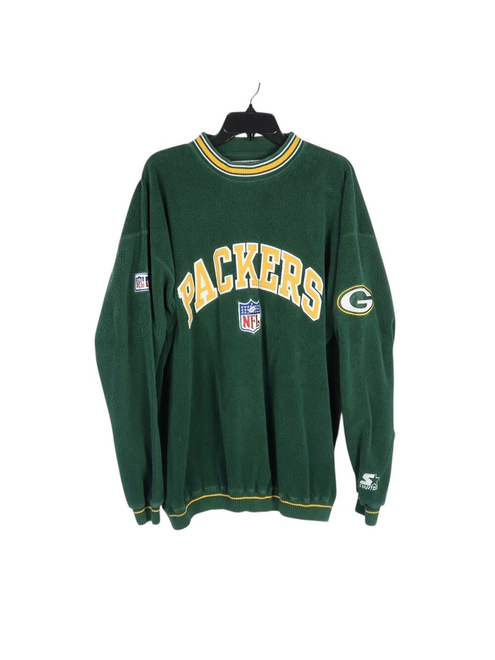 Vintage 90s Greenbay Packers Starter NFL Pro Line Fleece Sweatshirt XL